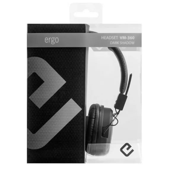 CASTI DE CALCULATOR ERGO VM360, CU FIR, NEGRU