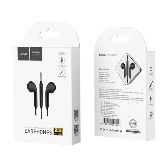 CASTI HOCO M55 MEMORY SOUND, NEGRU