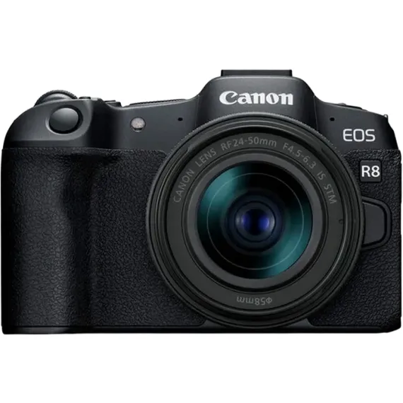 БЕЗЗЕРКАЛЬНЫЙ ФОТОАППАРАТ CANON EOS R8 & RF 24-50MM F/4.5-6.3 IS STM KIT, ЧЁРНЫЙ