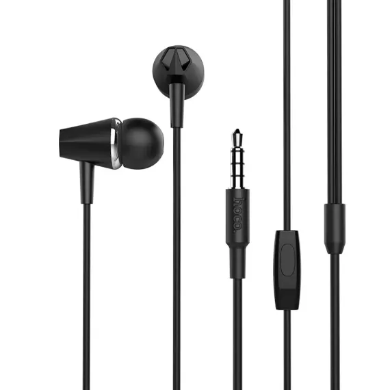 CASTI PENTRU TELEFOANE MOBILE HOCO M34 HONOR, CU FIR, NEGRU