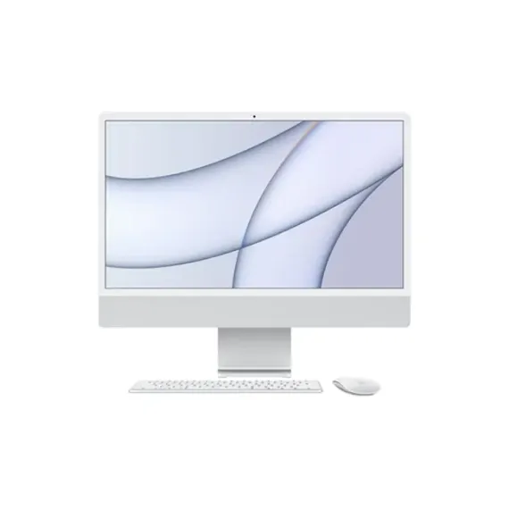 COMPUTER ALL-IN-ONE APPLE IMAC A2439, M1 WITH 8-CORE CPU AND 7-CORE GPU, 16GB/512GB, MACOS BIG SUR, ARGINTIU