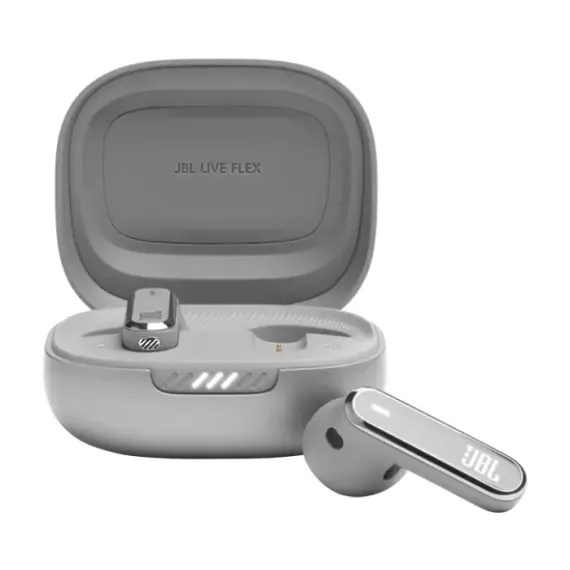 CASTI JBL LIVE FLEX, ARGINTIU