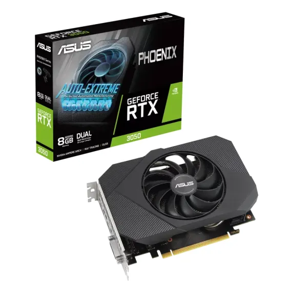 ВИДЕОКАРТА ASUS PH-RTX3050-8G-V2,  8GB GDDR6 128БИТ (PH-RTX3050-8G-V2)