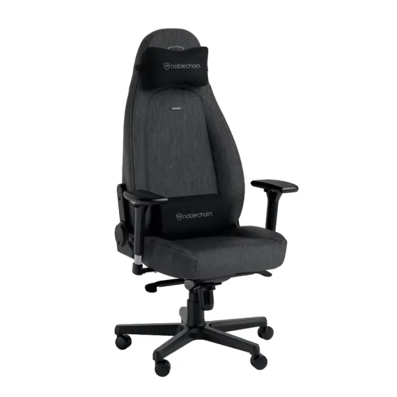 ИГРОВОЕ КРЕСЛО NOBLECHAIRS ICON, ТКАНЬ, АНТРАЦИТ