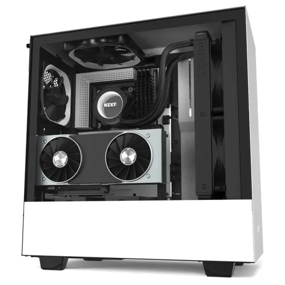 CARCASA PC NZXT H510I, MIDI-TOWER, FARA SURSA DE ALIMENTARE, ALB