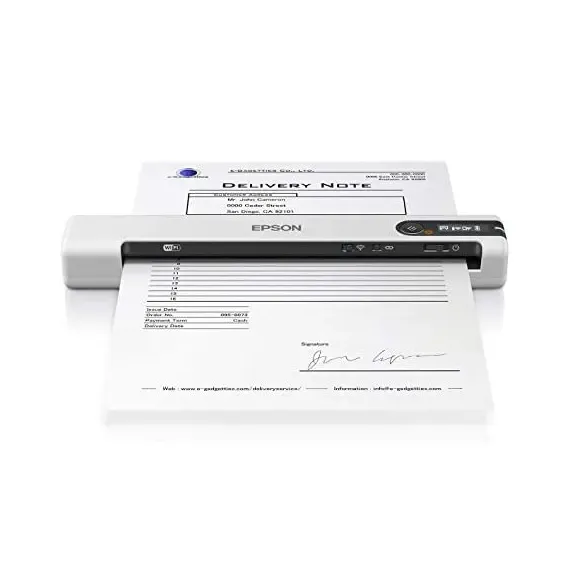 SCANER MOBIL EPSON DS-80W, A4, ALB