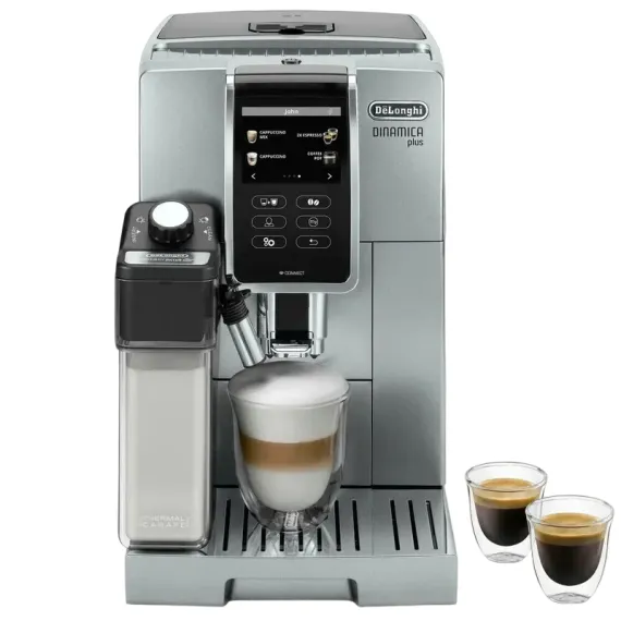 ESPRESSOR AUTOMAT DE'LONGHI ECAM370.95.S, ARGINTIU