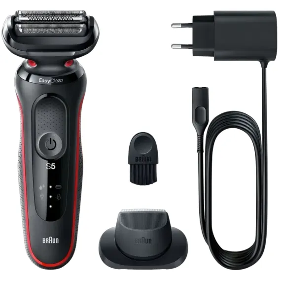 APARAT DE RAS ELECTRIC BRAUN SERIES 5, NEGRU/ROSU
