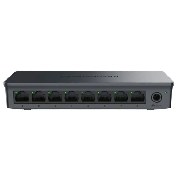 .8-PORT 10/100/1000MBPS SWITCH GRANDSTREAM "GWN7701", PLASTIC CASE