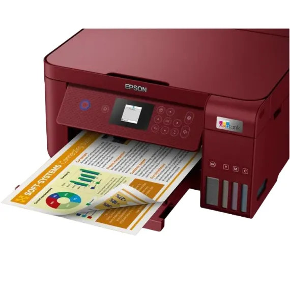 IMPRIMANTA CU JET DE CERNEALA EPSON MFD ECOTANK L4267, BORDO