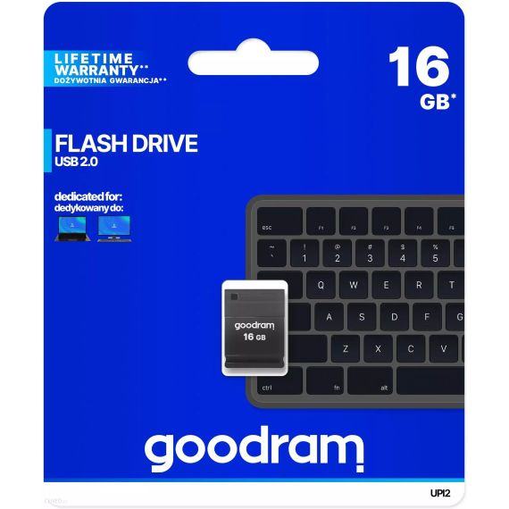 ФЛЕШ-НАКОПИТЕЛЬ USB GOODRAM UPI2 BLACK USB2.0 16ГБ