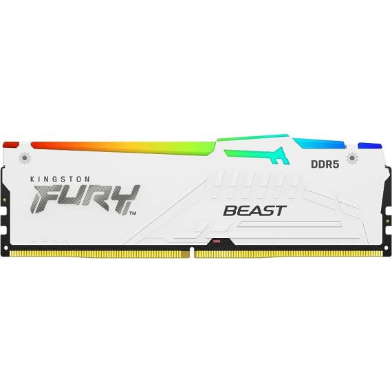 ОПРЕАТИВНАЯ ПАМЯТЬ KINGSTON FURY BEAST WHITE RGB EXPO DDR5 5200MHZ 16GB