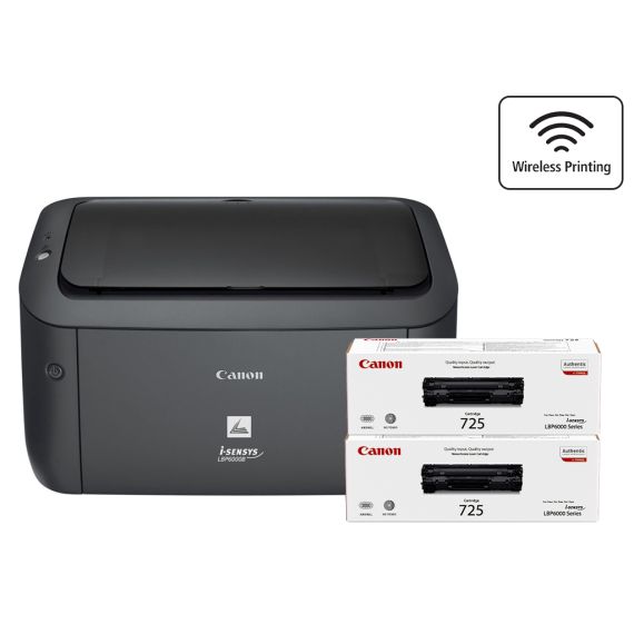 ПРИНТЕР МОНОХРОМНЫЙ CANON I-SENSYS LBP6030B BUNDLE (+2 X CRG725) / A4 / BLACK