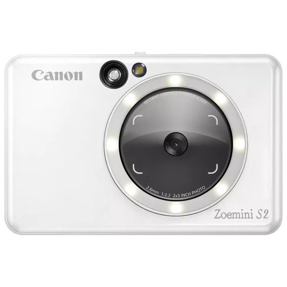 ФОТОКАМЕРА С ФУНКЦИЕЙ МГНОВЕННОЙ ПЕЧАТИ CANON ZOEMINI S2 PEARL WHITE