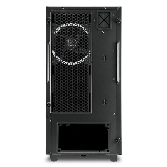 КОРПУС SHARKOON REV 100 / W/OPSU / SIDE PANEL / 2X120MM A-RGB LED / ATX / BLACK