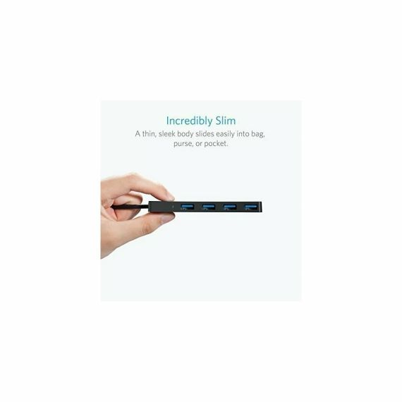 USB HUB ANKER ULTRA SLIM / 4-PORT USB 3.0 /  BLACK