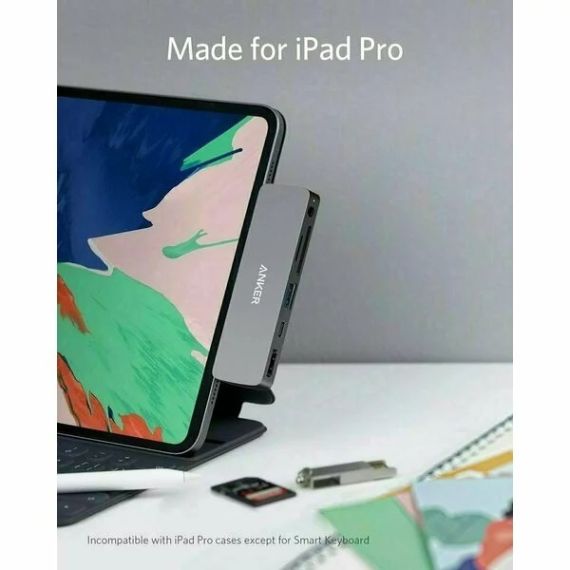 MEDIA HUB ANKER POWEREXPAND DIRECT FOR IPAD PRO /  6-IN-1 /  BLACK