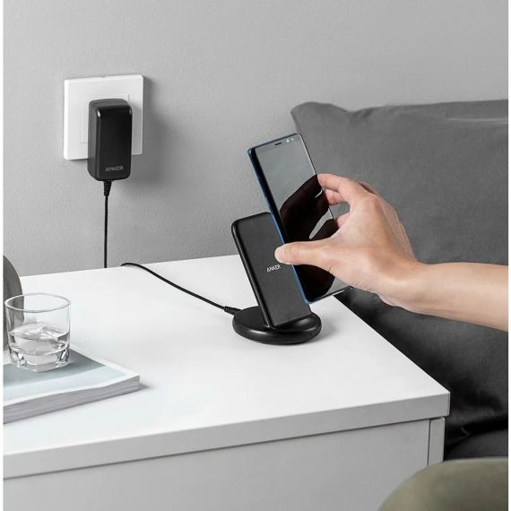 БЕСПРОВОДНОЕ ЗАРЯДНОЕ УСТРОЙСТВО ANKER POWERWAVE II STAND / 15W / MULTIPROTECT SAFETY SYSTEM / BLACK