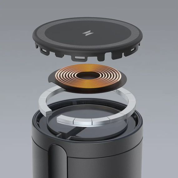 БЕСПРОВОДНОЕ ЗАРЯДНОЕ УСТРОЙСТВО QI ANKER POWERWAVE MAG-GO 2IN1 / 20W / IPHONE 12/13 AND AIRPODS / BLACK