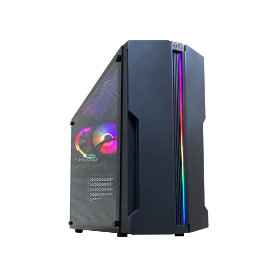 КОМПЬЮТЕР ATOL PC1075MP - GAMING A-RGB#2.2 / AMD RYZEN 3 / 32GB / 512GB SSD + 2TB / GTX1660 / BLACK
