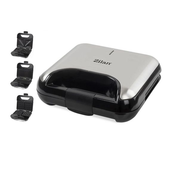 СЭНДВИЧНИЦА ZILAN ZLN4704 3-IN-1