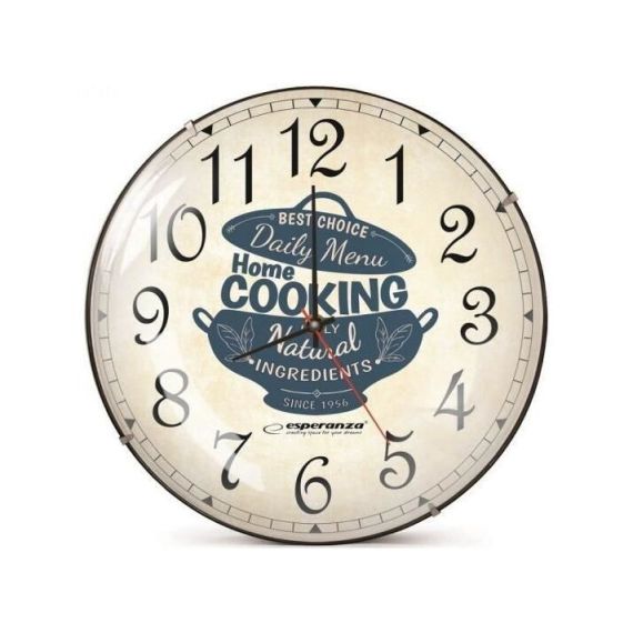ЧАСЫ НАСТЕННЫЕ ESPERANZA MATSEILLE EHC018M WHITE, 30 CM