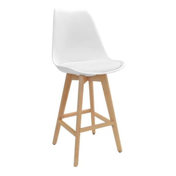 SCAUN JERRY BAR~WHITE