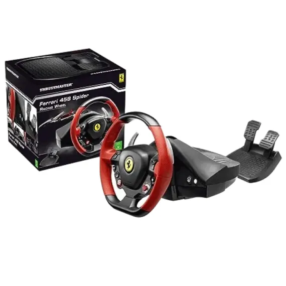 VOLAN GAMING THRUSTMASTER FERRARI 458 SPIDER, NEGRU/ROSU