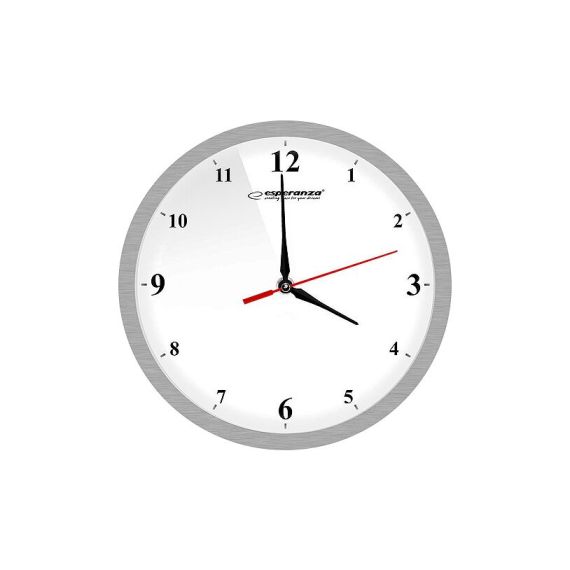 ЧАСЫ НАСТЕННЫЕ ESPERANZA DETROIT EHC009W WHITE, 30 CM