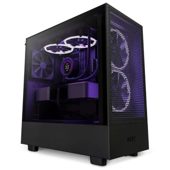 CARCASA PC NZXT H5 FLOW, MIDI-TOWER, ATX, NEGRU