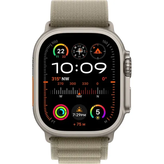 УМНЫЕ ЧАСЫ APPLE WATCH ULTRA 2, 49ММ, TITANIUM | OLIVE