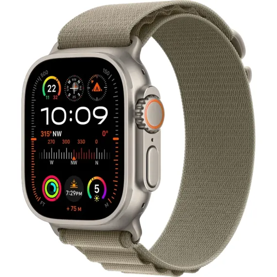 УМНЫЕ ЧАСЫ APPLE WATCH ULTRA 2, 49ММ, TITANIUM | OLIVE