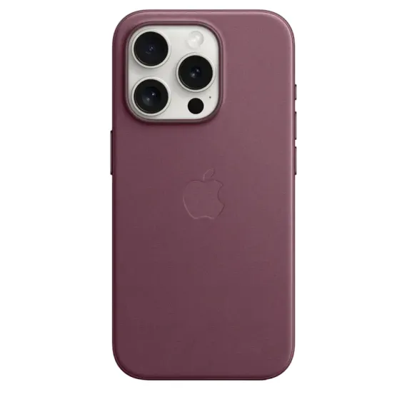 HUSA APPLE IPHONE 15 PRO FINEWOVEN CASE WITH MAGSAFE, MULBERRY