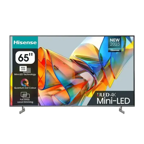 65" LED SMART ТЕЛЕВИЗОР HISENSE 65U6KQ, 3840X2160 4K UHD, VIDAA U7.0, СЕРЫЙ