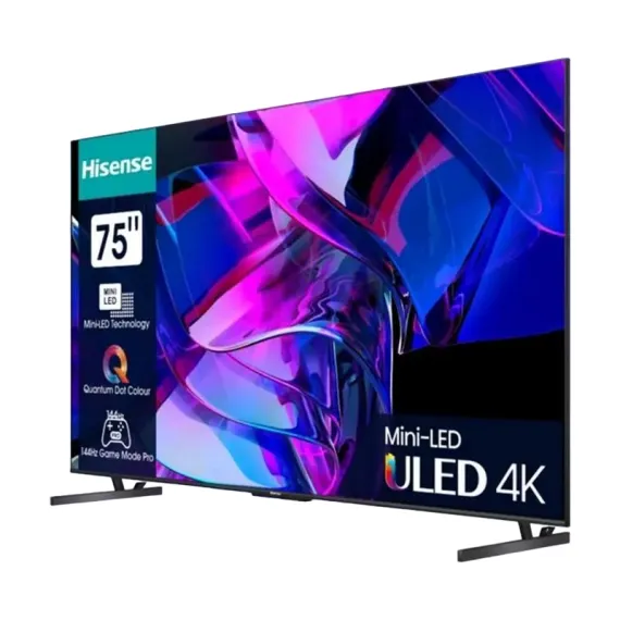 75" LED SMART TV HISENSE 75U7KQ, 3840X2160 4K UHD, VIDAA U7.0, NEGRU