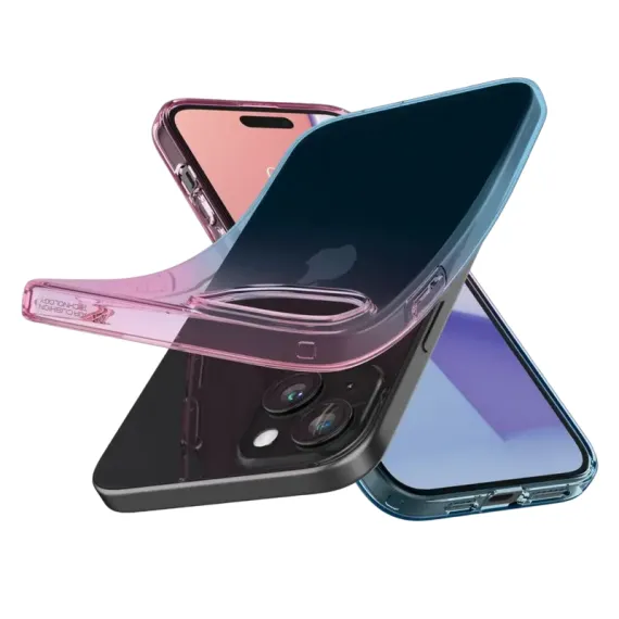 HUSA SPIGEN IPHONE 15 LIQUID CRYSTAL, GRADIATION PINK