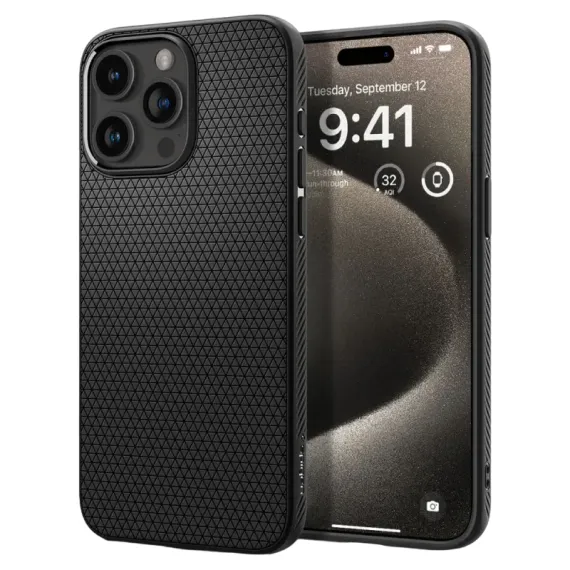 HUSA SPIGEN IPHONE 15 PRO MAX LIQUID AIR, NEGRU MAT
