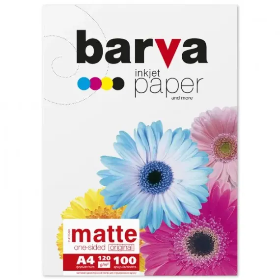 A4 120G 100P MATT INKJET PHOTO PAPER BARVA