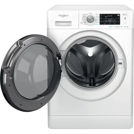 MASINA DE SPALAT CU USCATOR WHIRLPOOL FFWDD 1076258 BV EU, 10KG, ALB