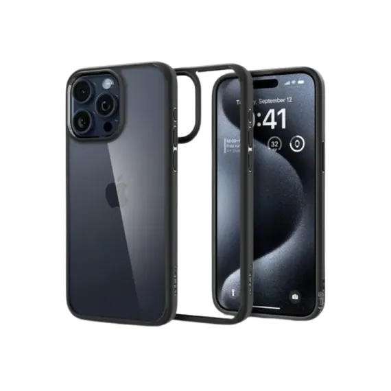 HUSA SPIGEN IPHONE 15 PRO MAX ULTRA HYBRID, NEGRU MAT