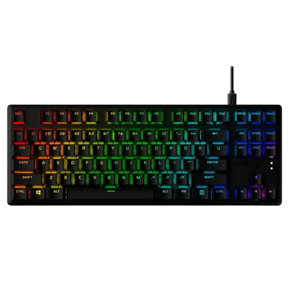 TASTATURA HYPERX ALLOY ORIGINS CORE PBT, CU FIR, NEGRU