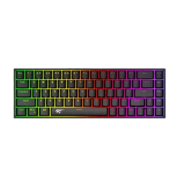 TASTATURA HAVIT KB881L, CU FIR, NEGRU
