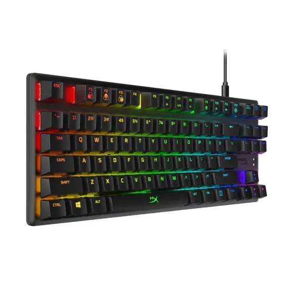 TASTATURA HYPERX ALLOY ORIGINS CORE, CU FIR, NEGRU
