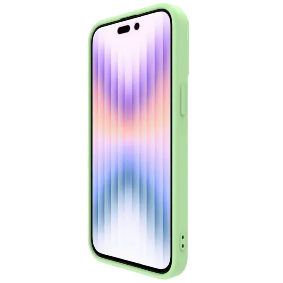 ЧЕХОЛ NILLKIN IPHONE 15 PRO, CAMSHIELD SILKY SILICONE, MINT GREEN