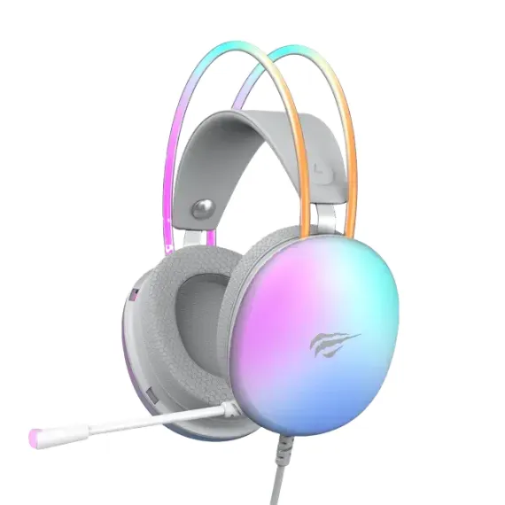 CASTI GAMING HAVIT H2037D, CU FIR, ALB