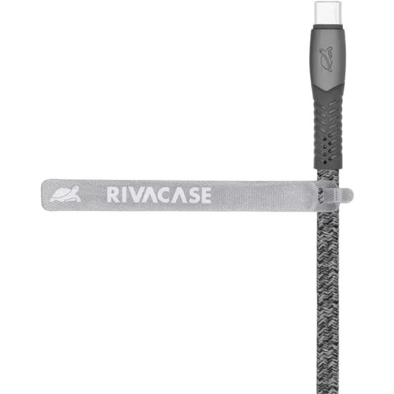 CABLU DE INCARCARE SI DATE RIVACASE PS6105, USB TYPE-C/USB TYPE-C, 2,1M, GRI