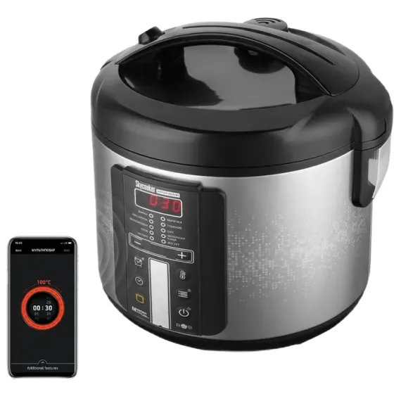 APARAT DE GATIT MULTIFUNCTIONAL REDMOND RMC-M226S, NEGRU/ARGINTIU