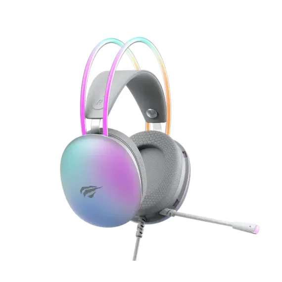 CASTI GAMING HAVIT H2037D, CU FIR, ALB