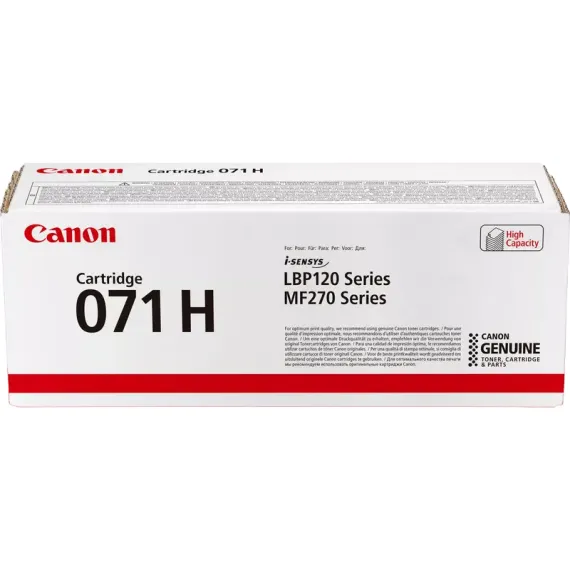 ЛАЗЕРНЫЙ КАРТРИДЖ CANON LASER CARTRIDGE CRG-071 H, ЧЁРНЫЙ