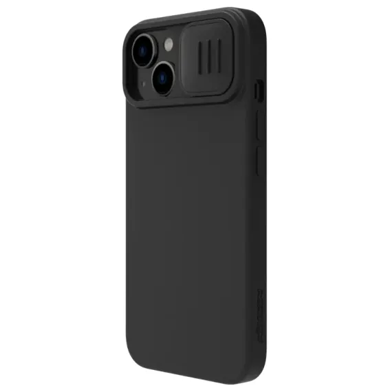 ЧЕХОЛ NILLKIN IPHONE 15 PLUS, CAMSHIELD SILKY SILICONE, ELEGANT BLACK